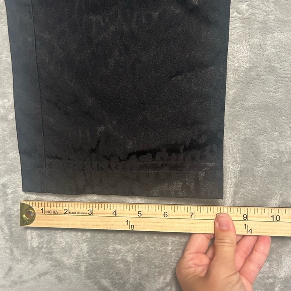 Vanilla Trouser Pants Women’s 40 N Becky Black Leopard Animal High Rise Italian - Picture 9 of 9